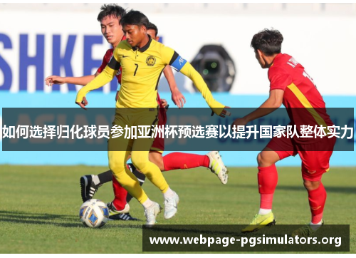 如何选择归化球员参加亚洲杯预选赛以提升国家队整体实力 如何选择归化球员参加亚洲杯预选赛以提升国家队整体实力