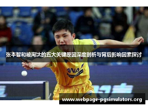 张本智和被淘汰的五大关键原因深度剖析与背后影响因素探讨