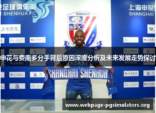 申花与费南多分手背后原因深度分析及未来发展走势探讨 申花与费南多分手背后原因深度分析及未来发展走势探讨