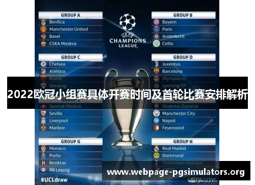 2022欧冠小组赛具体开赛时间及首轮比赛安排解析 2022欧冠小组赛具体开赛时间及首轮比赛安排解析
