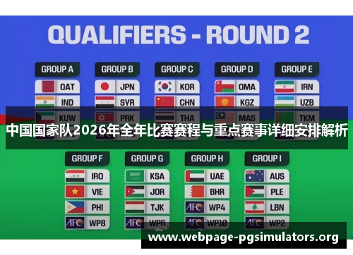中国国家队2026年全年比赛赛程与重点赛事详细安排解析 中国国家队2026年全年比赛赛程与重点赛事详细安排解析